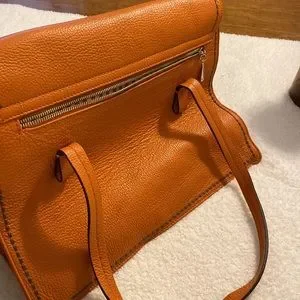 トートバッグ Plinio Visona' Compact Orange Handbag In Smooth Leather LINDA20099ARANCIA_2_ef761d91-